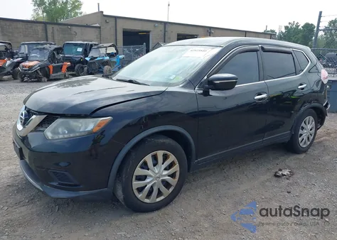 2015 Nissan Rogue S из США, поврежденный, VIN KNMAT2MT3FP531883